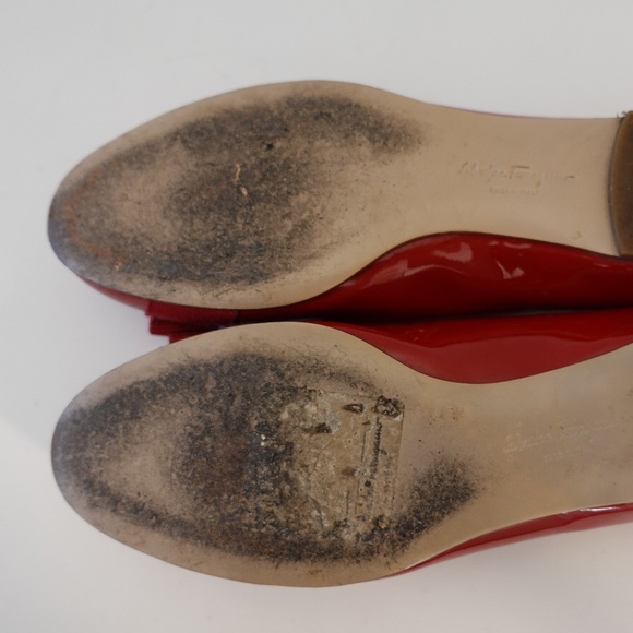 Salvatore Ferragamo Varina Red Patent Flats – Size 5 - Picture 9 of 11